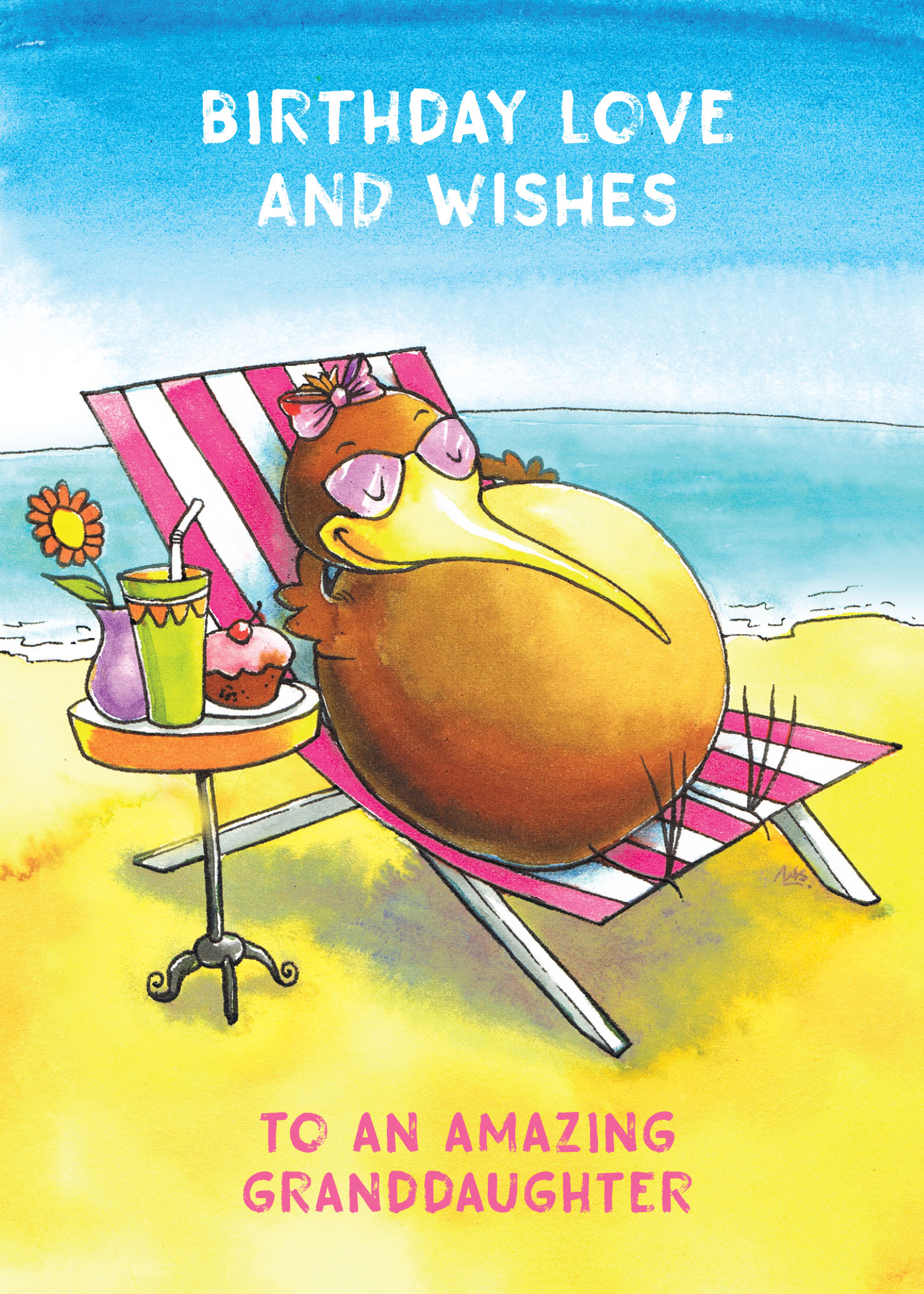 Kiwi Kartoons: Birthday Gdau Beach