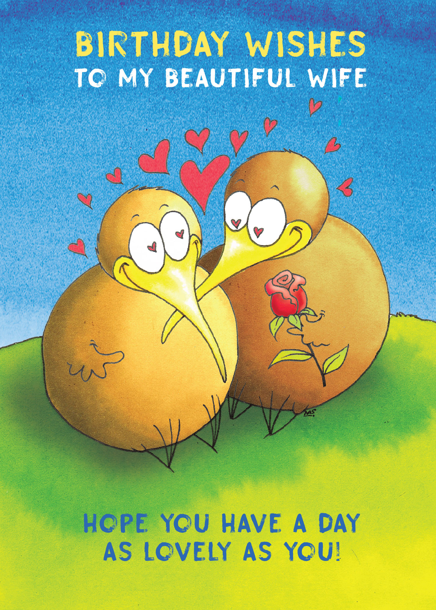 Kiwi Kartoons: Birthday Wish Wife