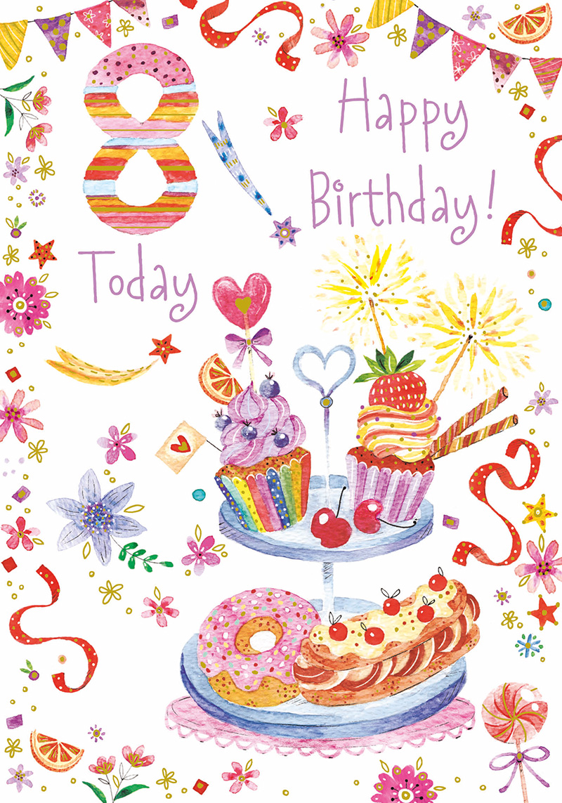 Jelly Beans: Age 8 Cake