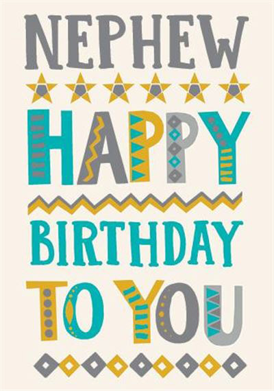 Capisco Noir: Nephew Happy Birthday