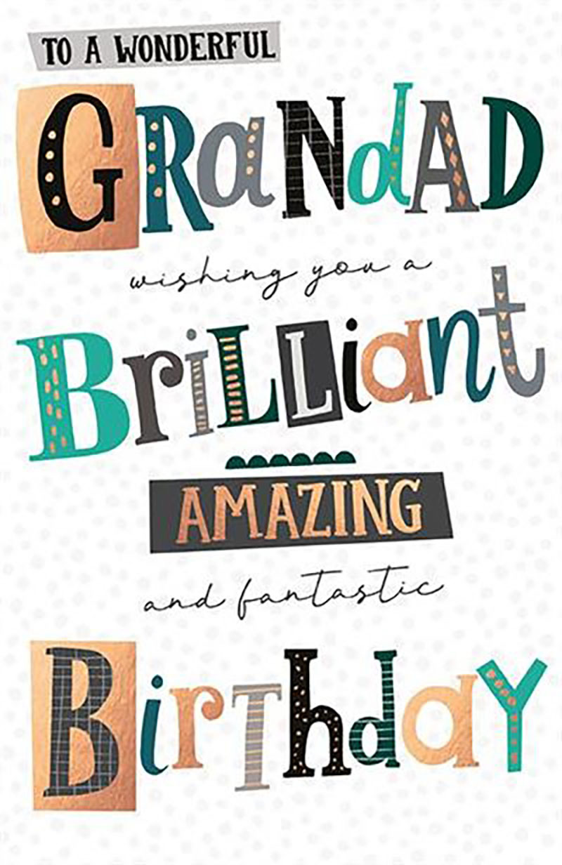 Capisco Noir: Birthday Grandad