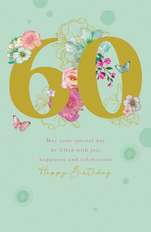La Fleur: Age 60 Green Flowers