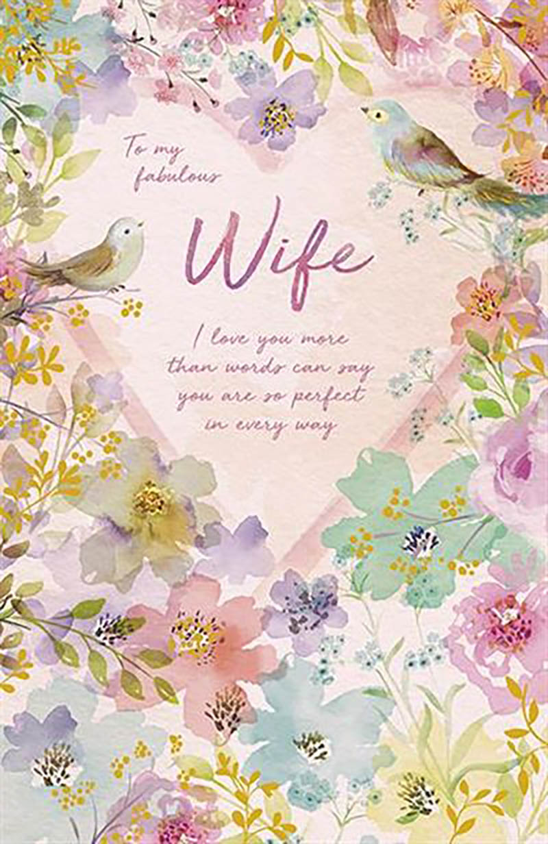 Hazy Days: Wife Floral Heart
