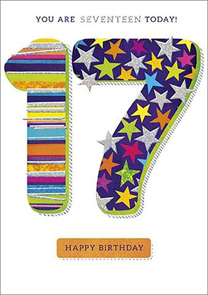 Zing: Age 17 Male Stripe Stars