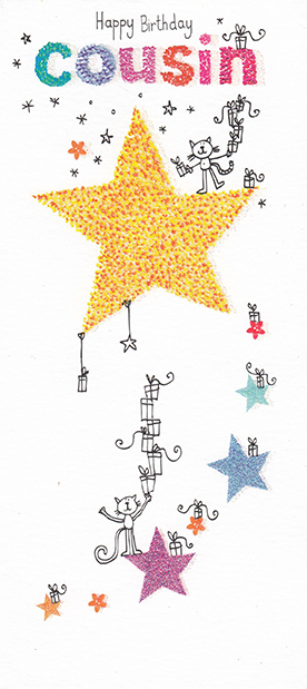 Birthday Cousin Stars Cats