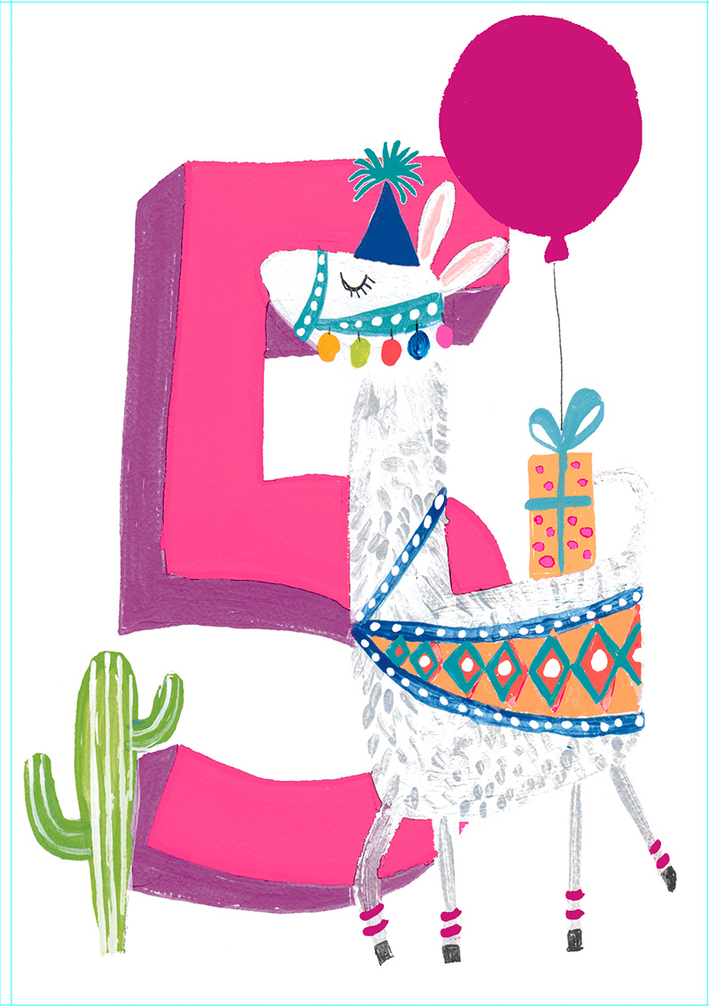 Hoopla Age 5 Girl: Llama