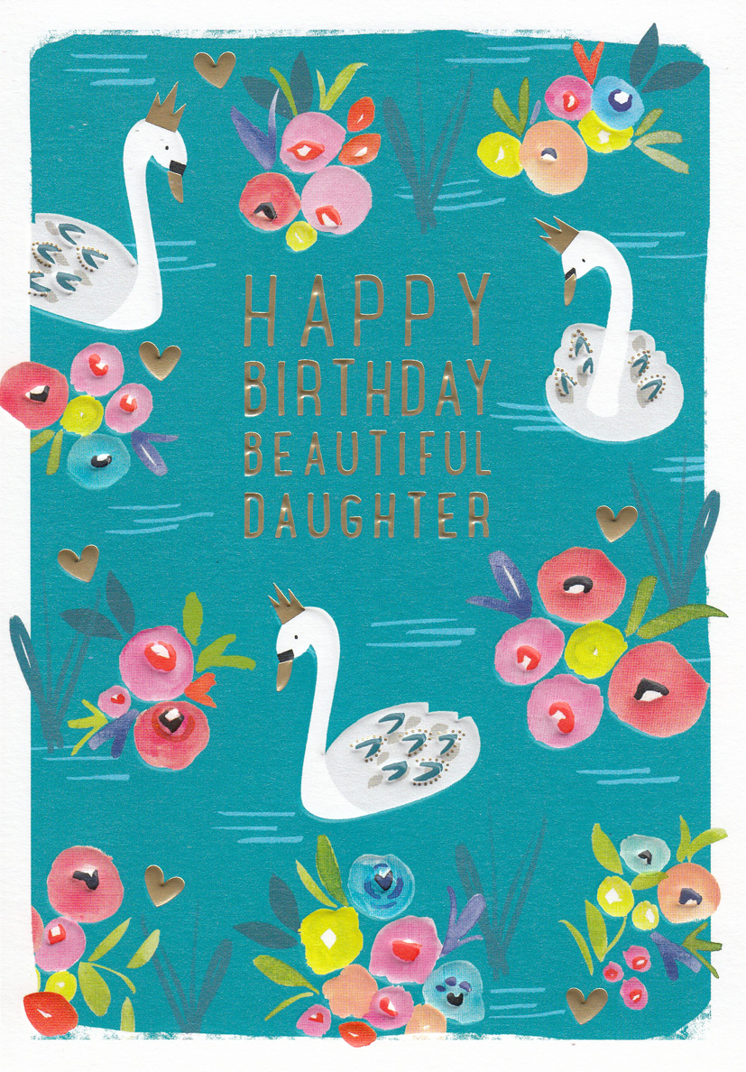 Kirra: Daughter Birthday Swans