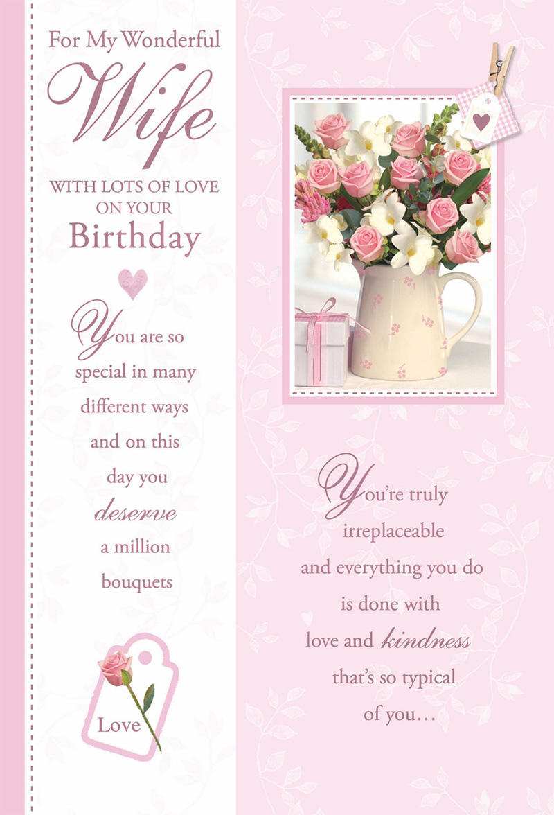 Ww Birthday Wife Roses In Jug