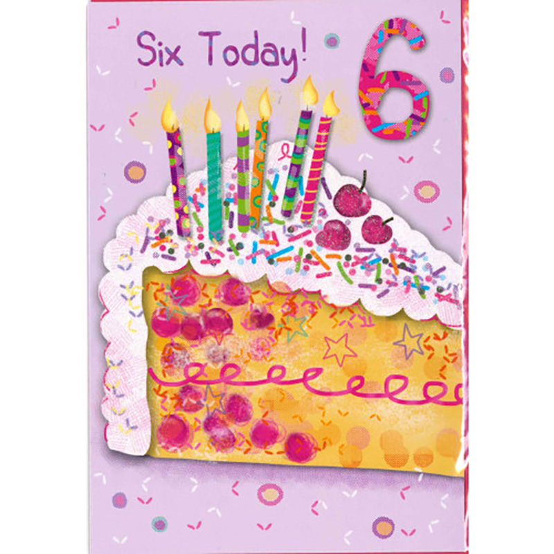 Age 6 Birthday Girl Cake