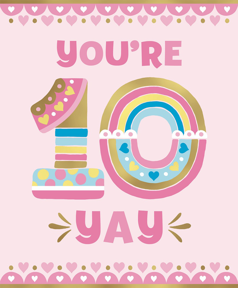 Age 10 Girl Rainbow Type