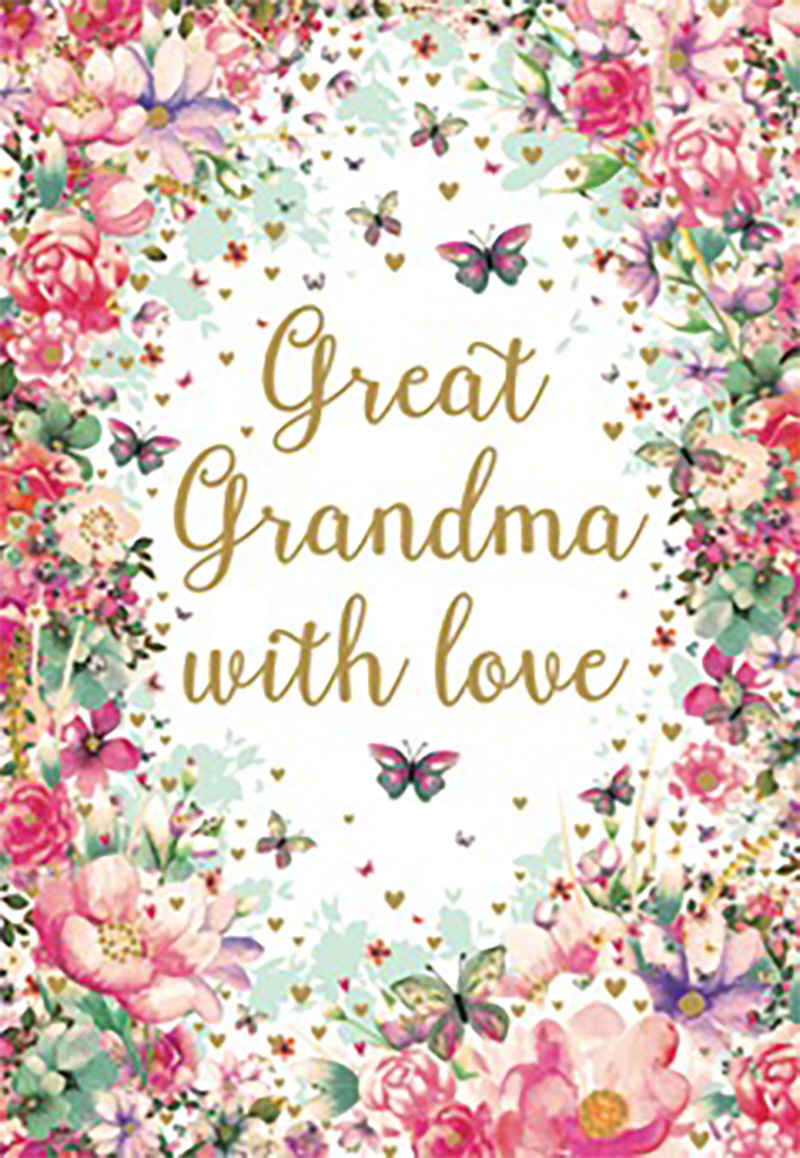 Birthday Great-Grandma Floral