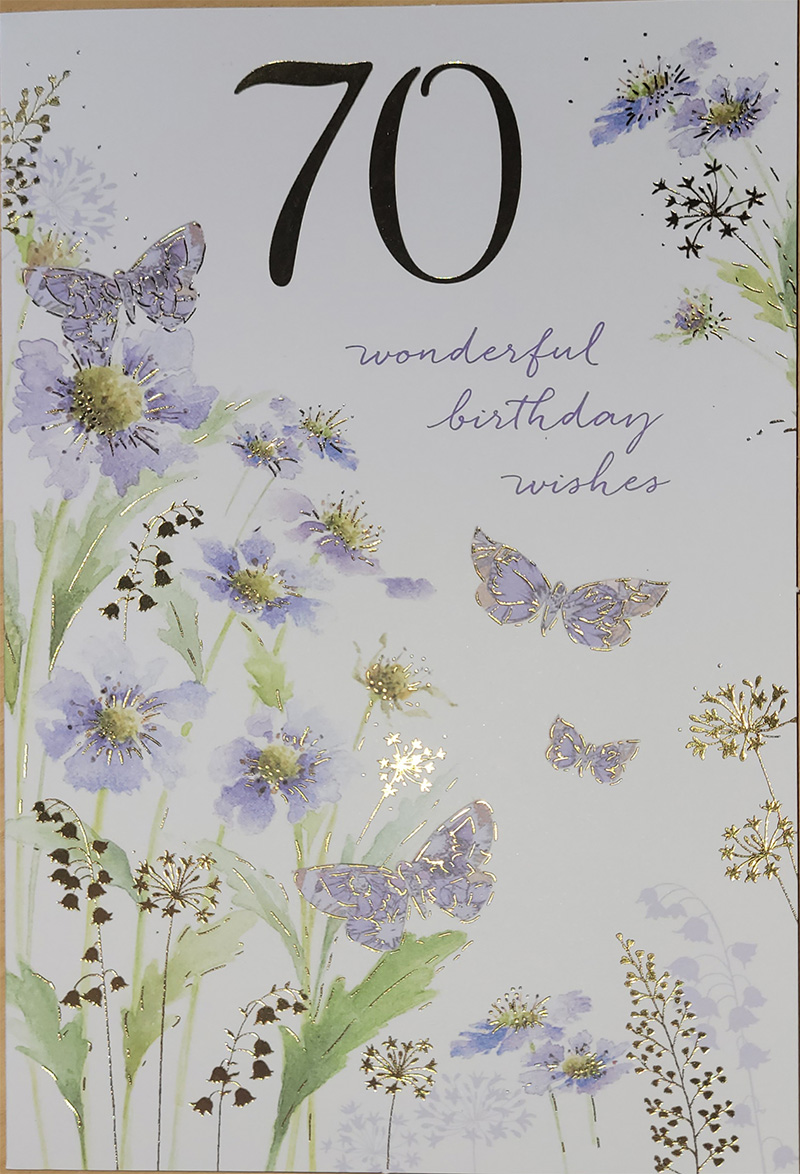 Age 70 Female Blue Garden