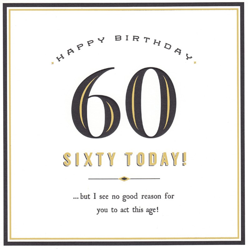 Age 60 Act This Age
