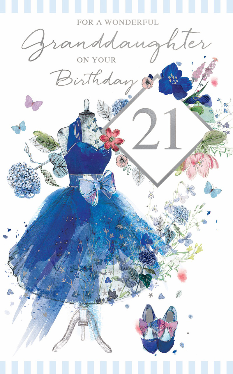 Ww Age 21 Granddaughtergther Blue Dress