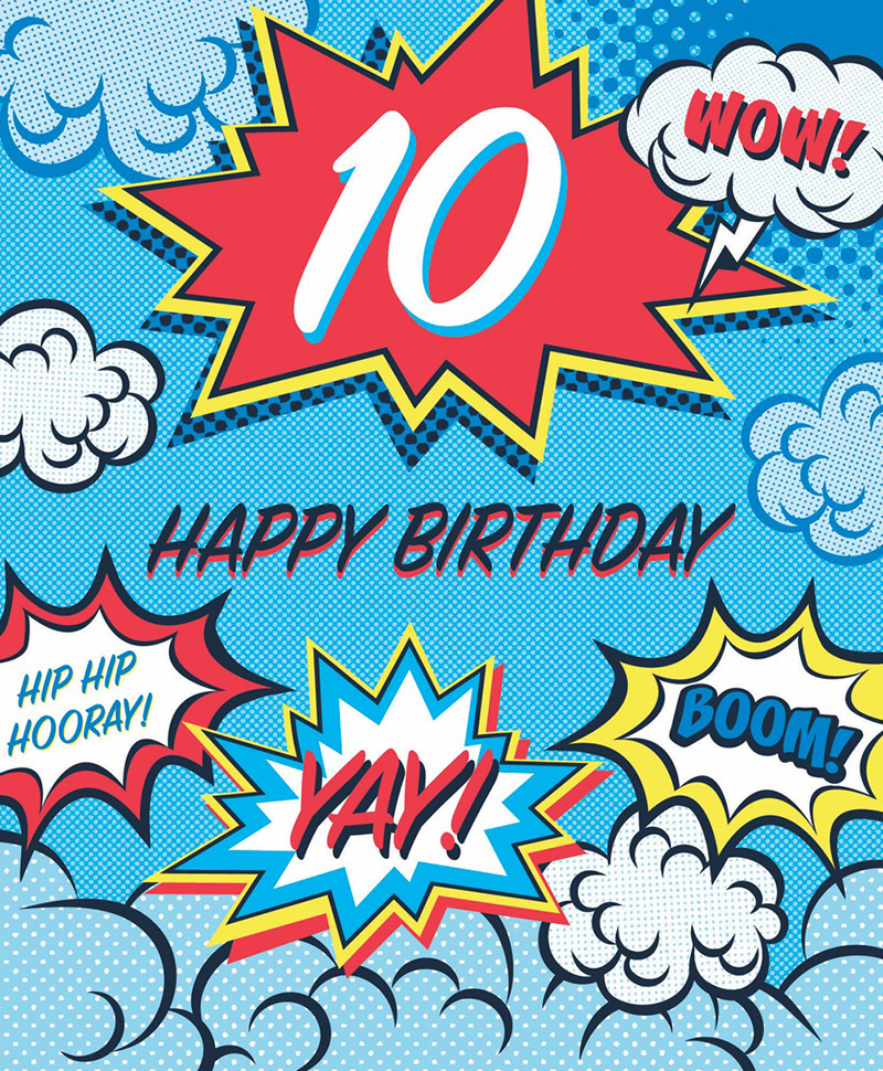 Age 10 Boy Comic Explosion