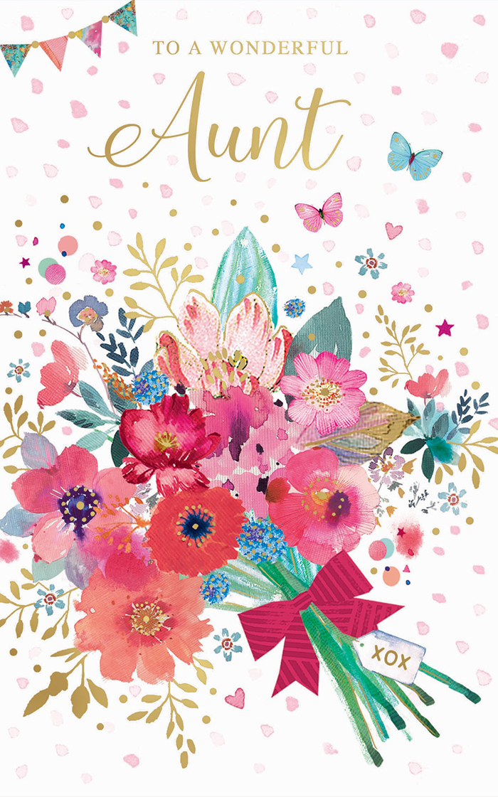 Ww Aunt Birthday Floral Bouquet