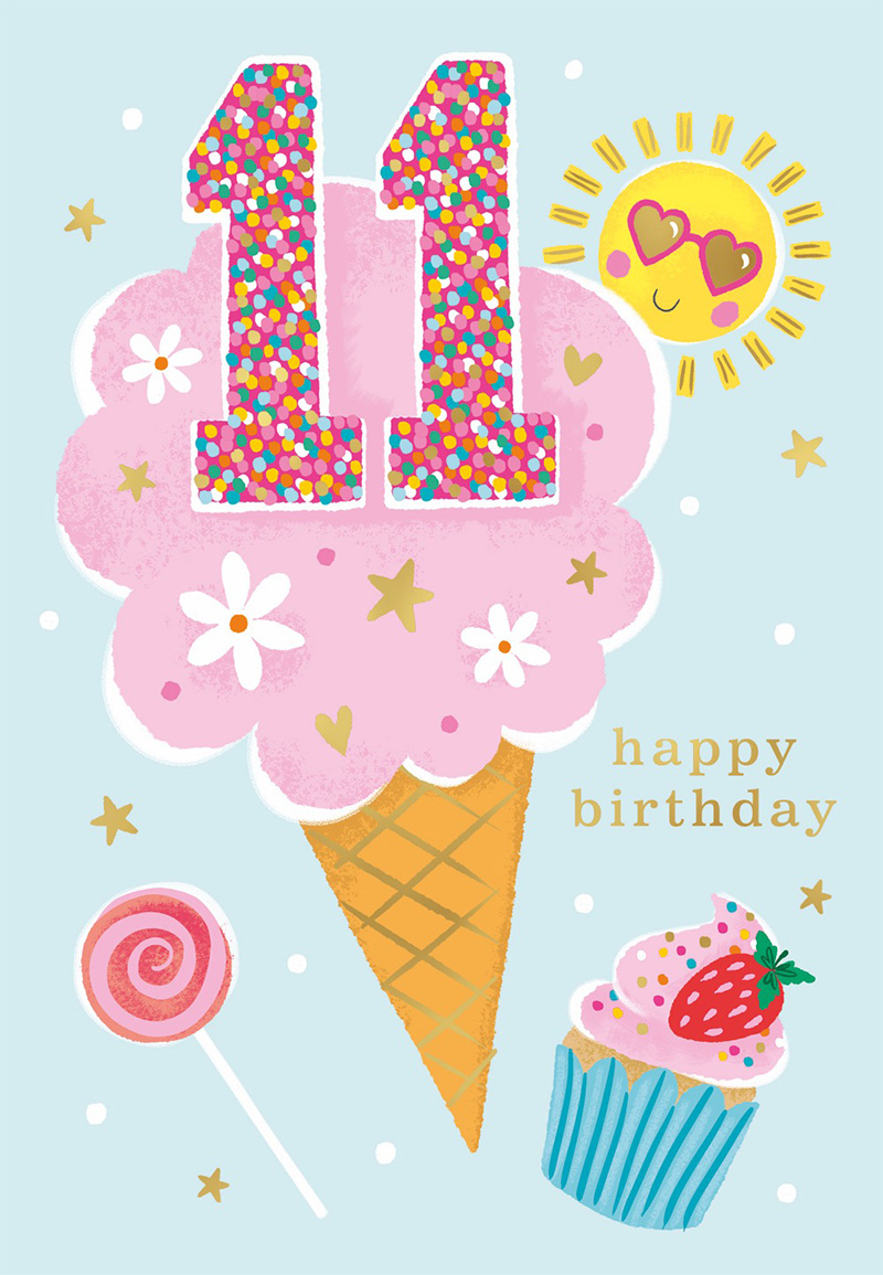 Age 11 Girl Birthday Icecream