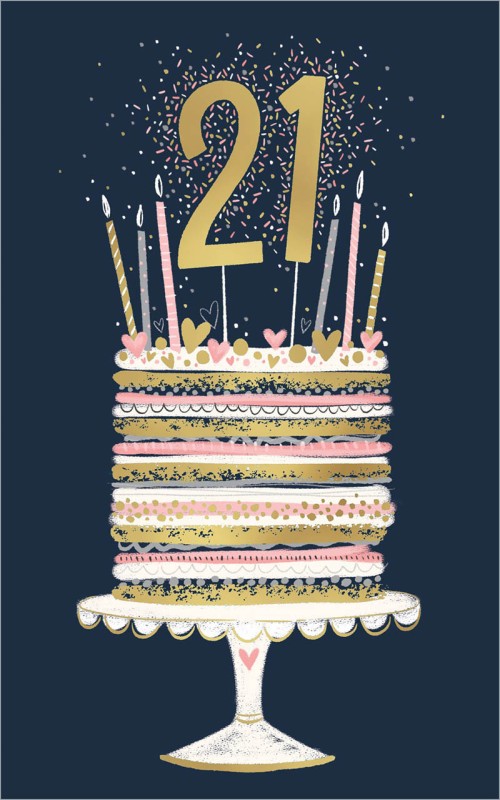 21St Birthday Female Birthday Cake