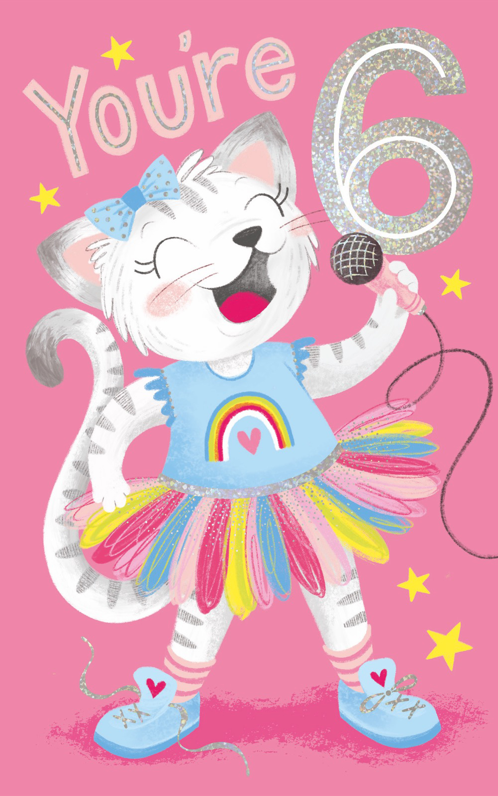 Age 6 Girl Cat Rainbow Tutu