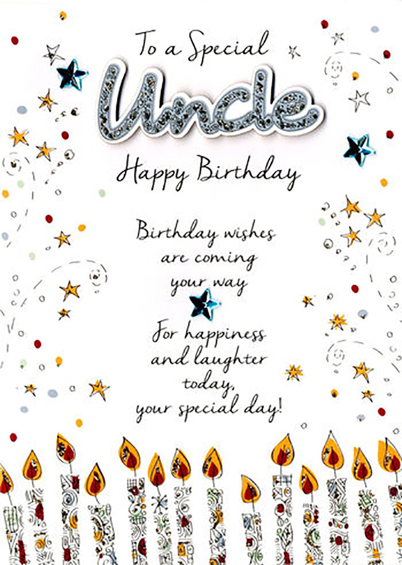 Just To Say: Uncle Birthday Candles