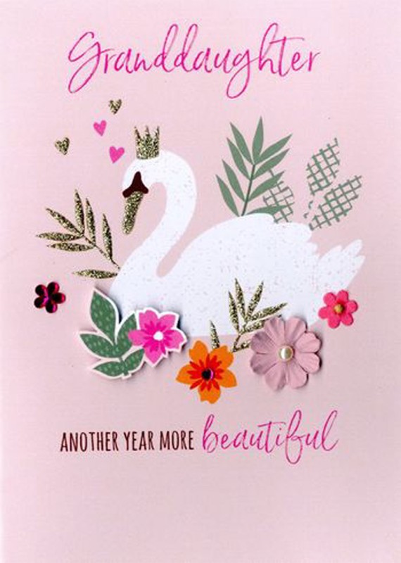 Just To Say: Granddaughter Birthday Swan