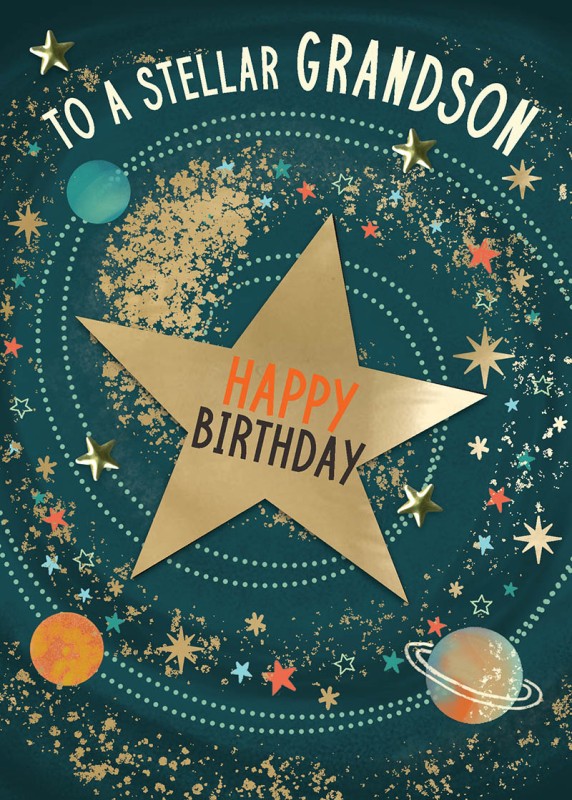 Birthday Grandson Star Planets