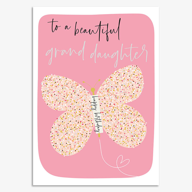 Stela: Granddaughter Birthday Butterfly