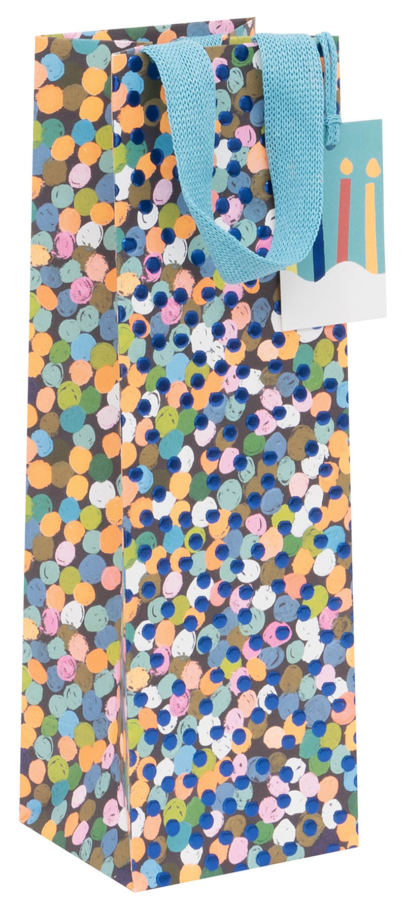 Gift Bag (Bottle): Sapphire Spots