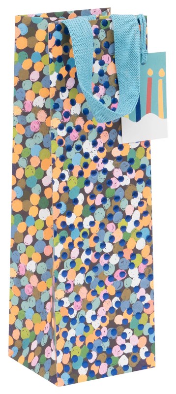 Gift Bag (Bottle): Sapphire Spots