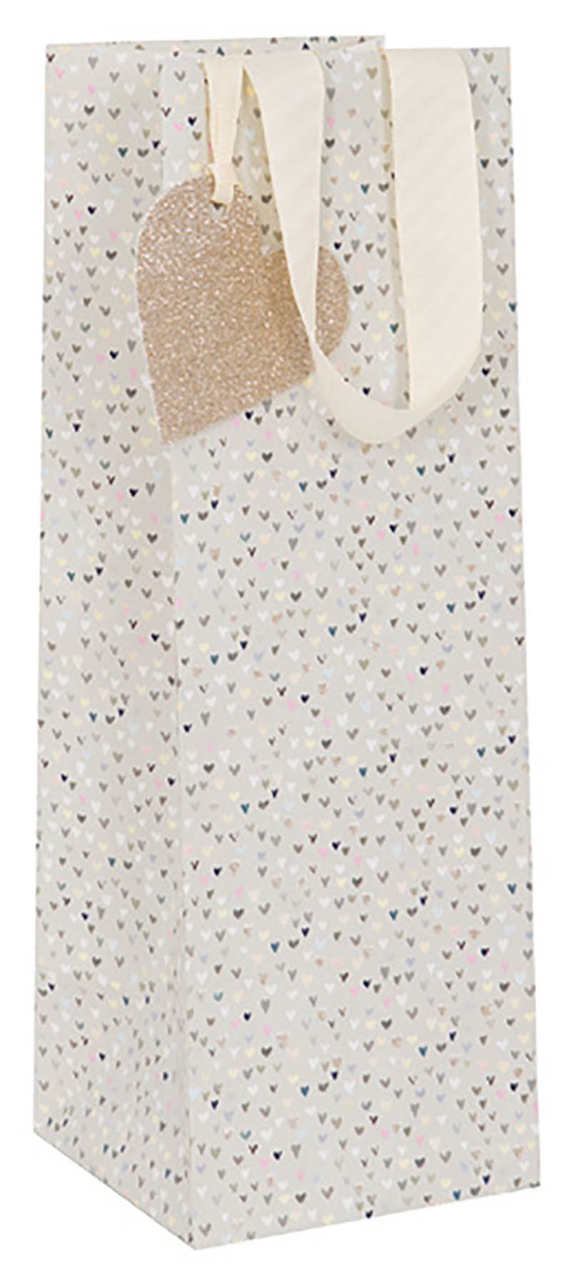 Gift Bag (Bottle): Paper Salad Hearts