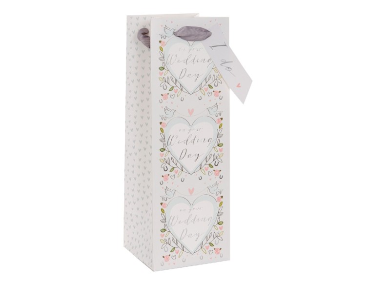 Gift Bag (Bottle): Wedding Doves