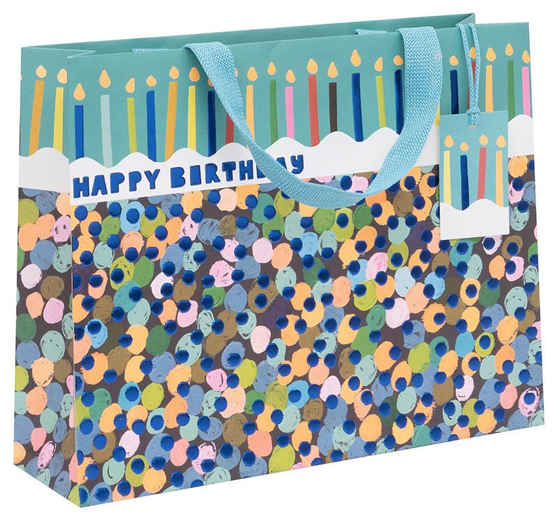 Gift Bag (Large): Sapphire Spots