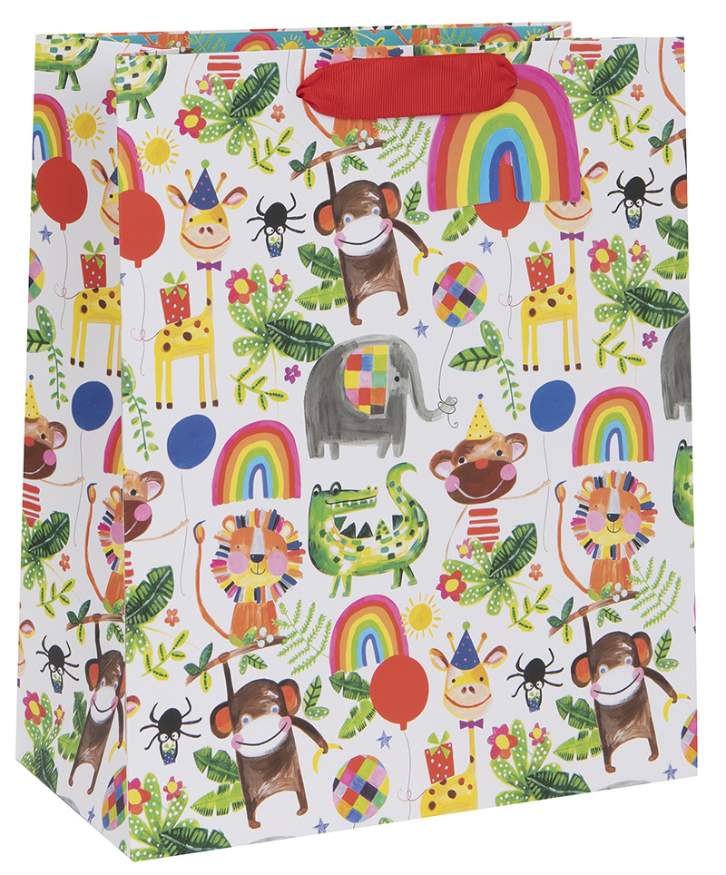 Gift Bag (Large): Paper Salad Party Jungle