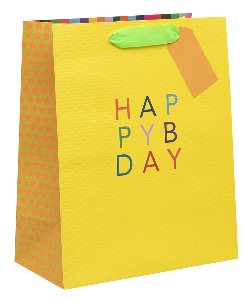 Gift Bag (Large): Colour Hub Yellow