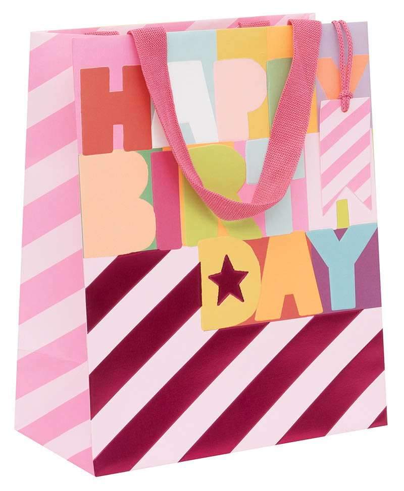 Gift Bag (Large): Fluoro Fuchsia