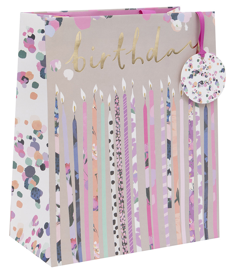 Gift Bag (Large): Stephanie Dyment Birthday Candle