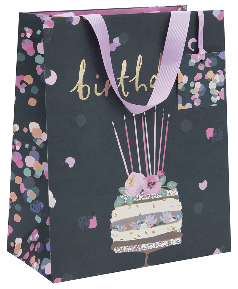 Gift Bag (Large): Stephanie Dyment Birthday Cake