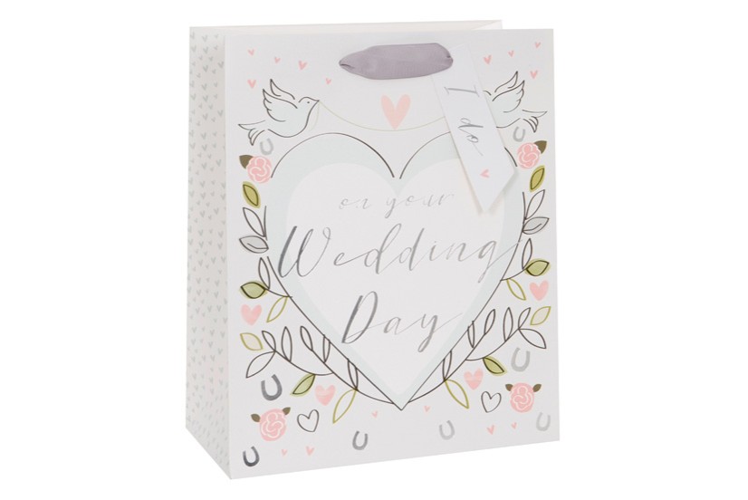 Gift Bag (Large): Wedding Doves