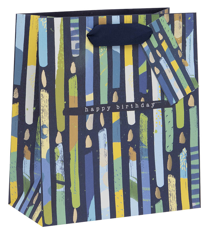 Gift Bag (Medium): Blue Candles