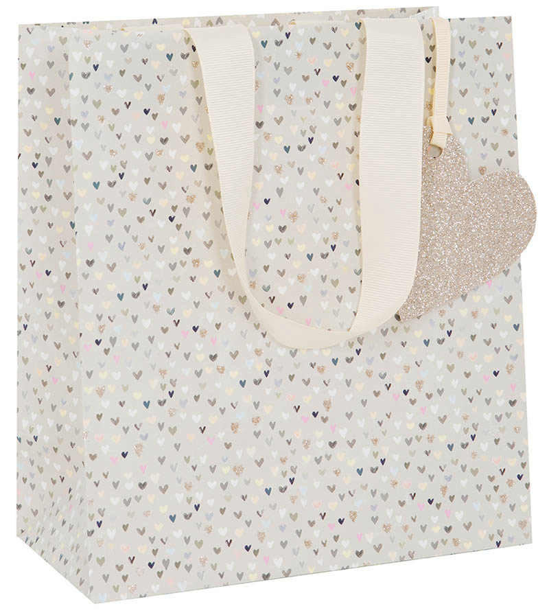 Gift Bag (Medium): Paper Salad Hearts