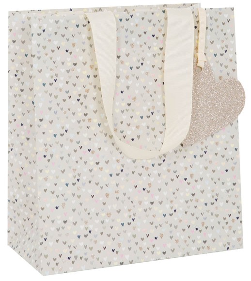 Gift Bag (Medium): Paper Salad Hearts