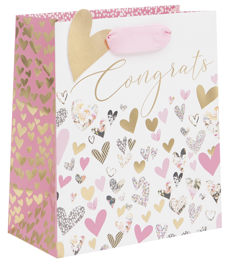 Gift Bag (Medium): Stephanie Dyment Congrats Heart