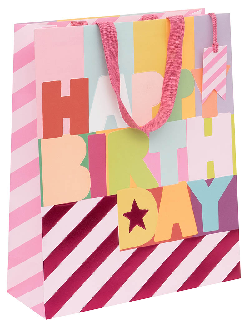 Gift Bag (Shopper): Fluoro Fuchsia