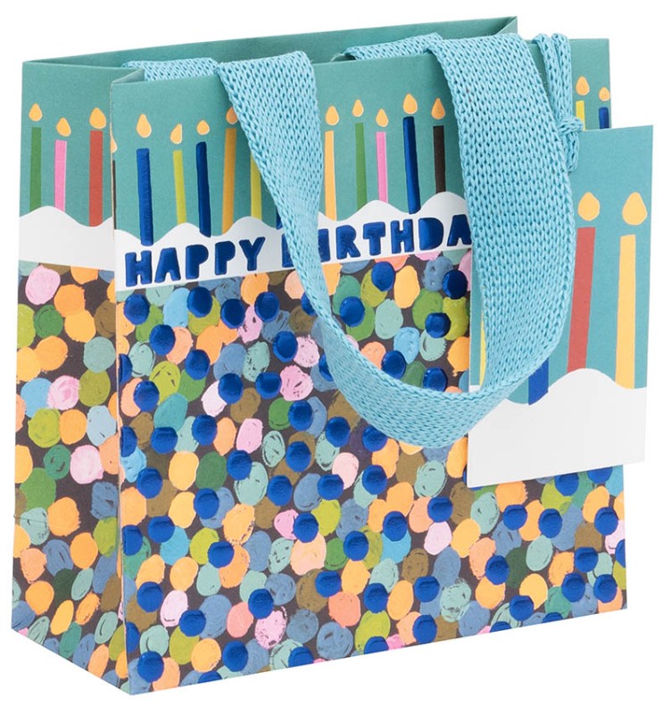 Gift Bag (Small): Sapphire Spots