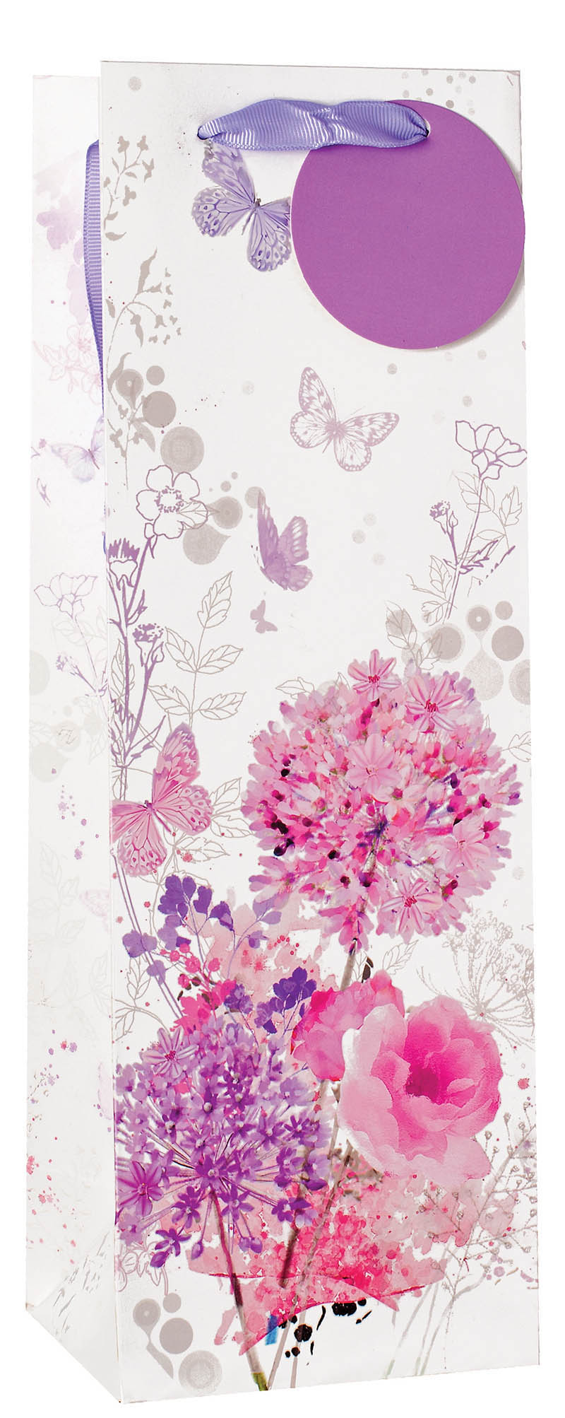 Gift Bag (Bottle): Floral