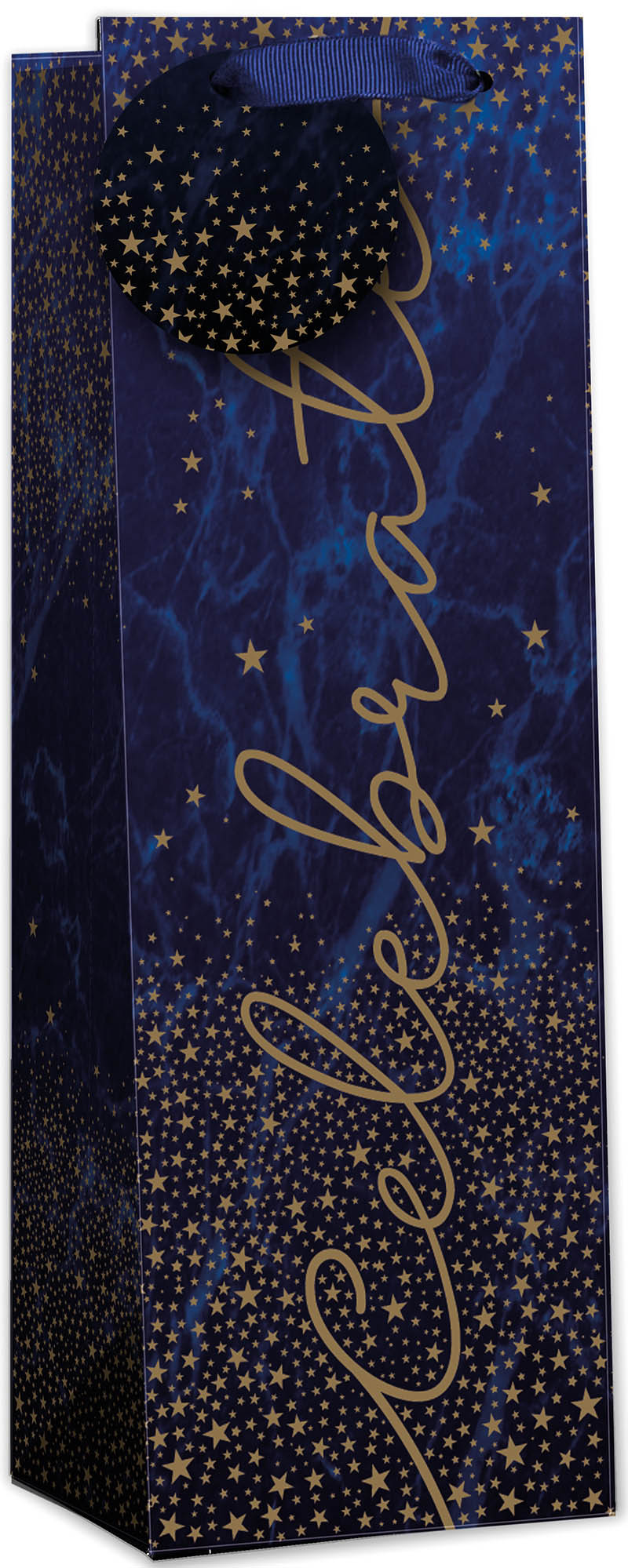 Gift Bag (Bottle): Celebrate Gold Star