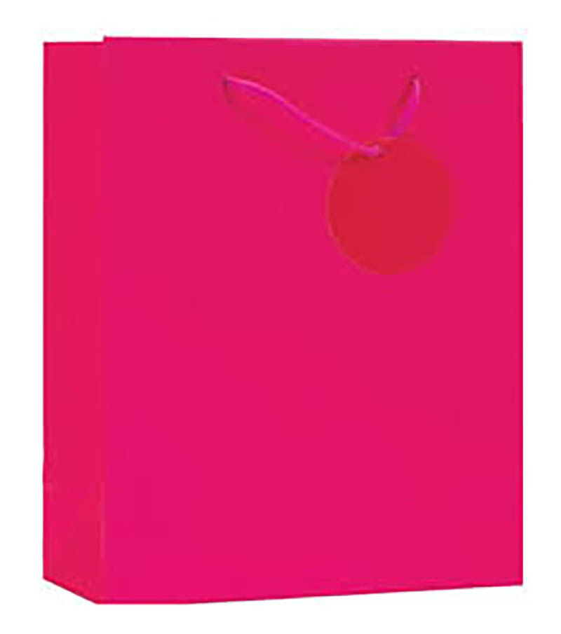 Gift Bag (Large): Solid Colour Cerise