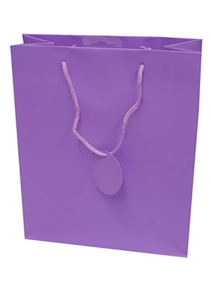 Gift Bag (Large): Solid Colour Lilac
