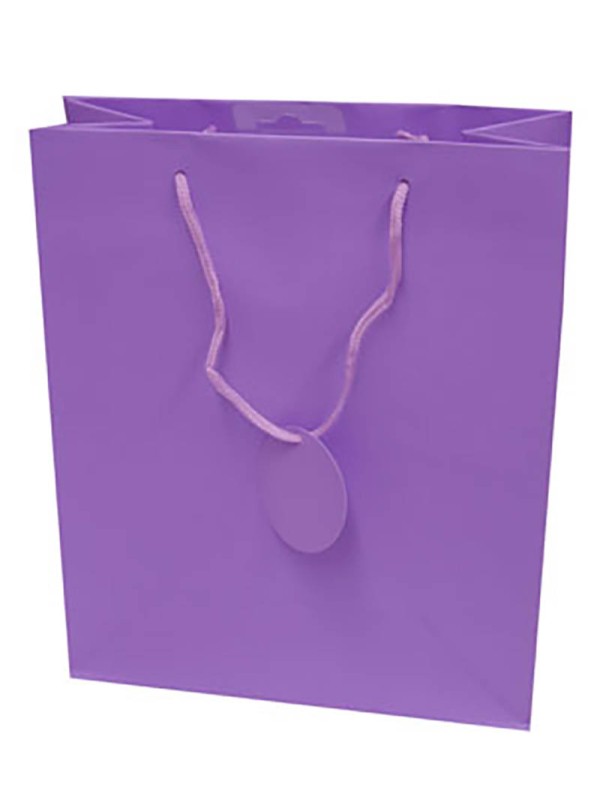 Gift Bag (Large): Solid Colour Lilac