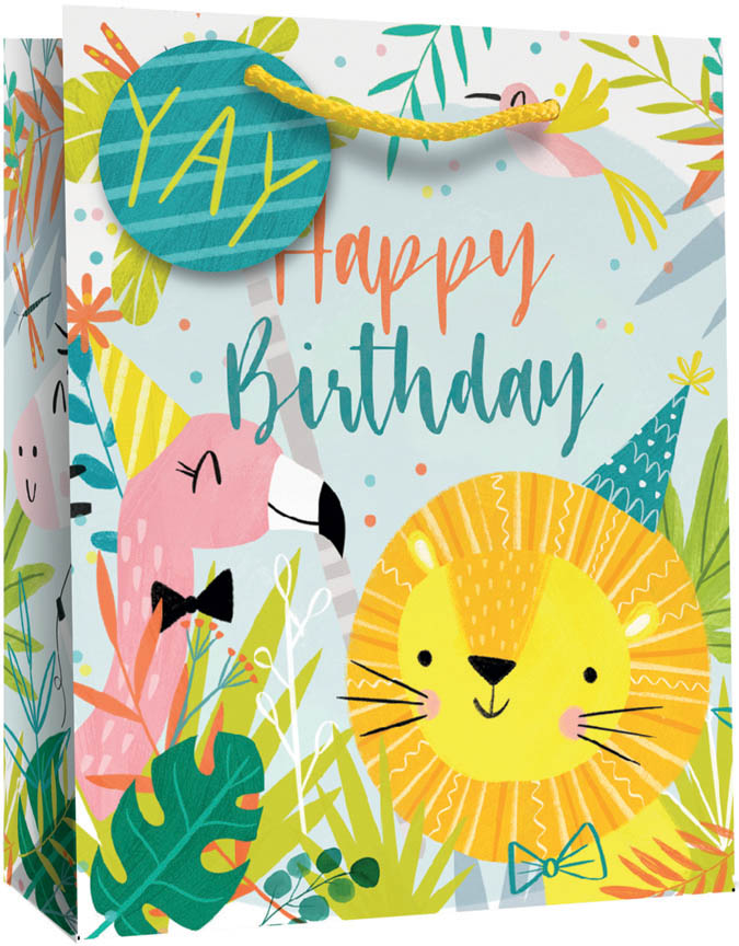 Gift Bag (Large): Juv Girl Animals